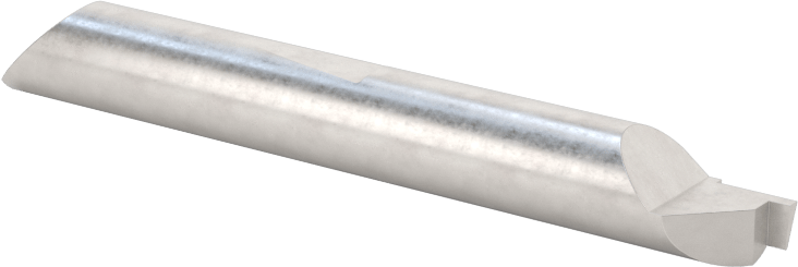 Hızlı Değiştirilebilir Yüzey Yiv Açma Torna Takımı, 1/4" Şaft Çapı, 0,030“ x 0,050” Oluk, 0,240" Çap