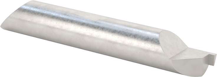 Hızlı Değiştirilebilir Yüzey Yiv Açma Torna Takımı, 5/16" Şaft Çapı, 0,030“ x 0,050” Oluk, 0,322" Çap