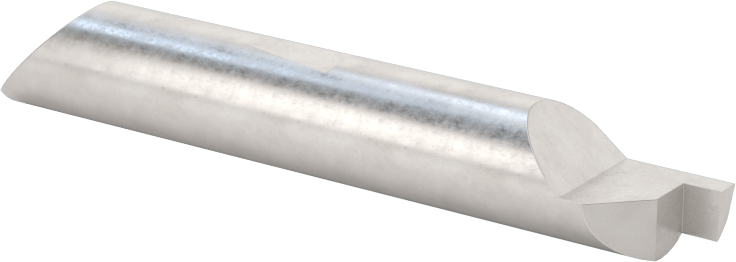Hızlı Değiştirilebilir Yüzey Yiv Açma Torna Takımı, 5/16" Şaft Çapı, 0,062“ x 0,100” Oluk, 0,322" Çaplı