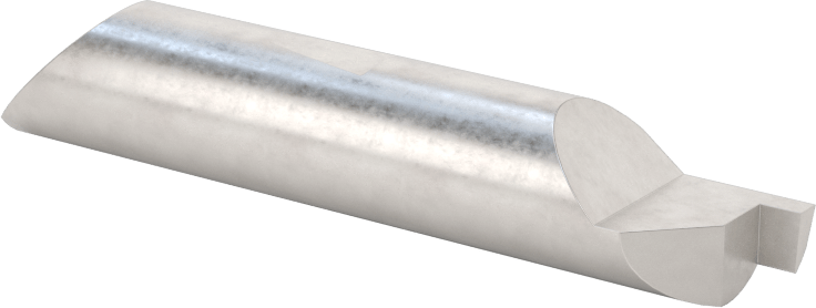 Hızlı Değiştirilebilir Yüzey Yiv Açma Torna Takımı, 3/8" Şaft Çapı, 0,062“ x 0,100” Oluk, 0,385" Çap