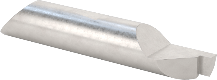 Hızlı Değiştirilebilir Yüzey Yiv Açma Torna Takımı, 3/8" Şaft Çapı, 0,093“ x 0,100” Çapı 0,385" Olan Yiv