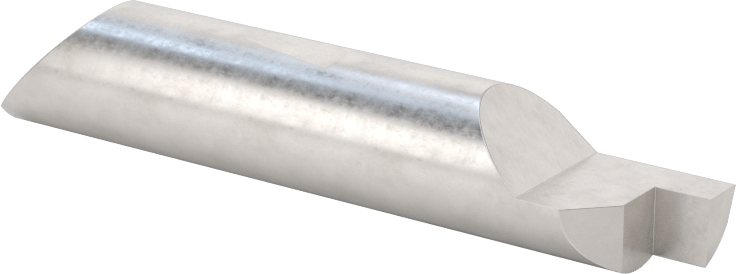 Hızlı Değiştirilebilir Yüzey Yiv Açma Torna Takımı, 3/8" Şaft Çapı, 0,118“ x 0,150” 0,385" Çaplı Yiv
