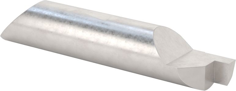 Hızlı Değiştirilebilir Yüzey Yiv Açma Torna Takımı, 1/2" Şaft Çapı, 1/8“ x 0,150” Oluk, 0,500" Çap