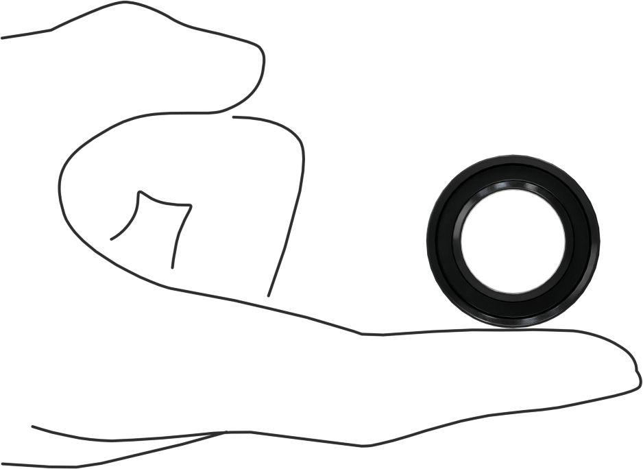Yüksek Basınçlı Deri U-Kup Contası, 0,750“ İç Çap x 1,250” Dış Çap x 0,25" Genişlik