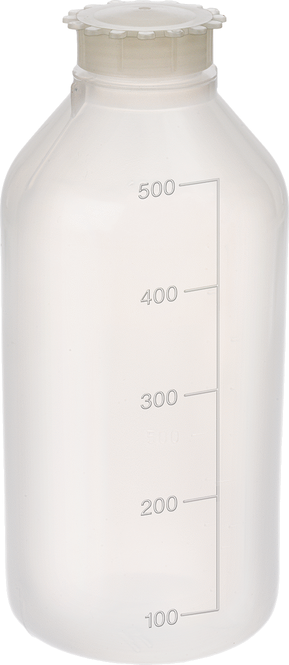 Kurcalanmaya Karşı Korumalı Kapaklı Plastik Şişe, LDPE Plastik, 16 FL. oz/500 ml