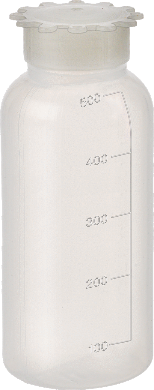 Kurcalanmaya Karşı Korumalı Kapaklı Plastik Şişe, LDPE Plastik, 16 FL. oz/500 ml