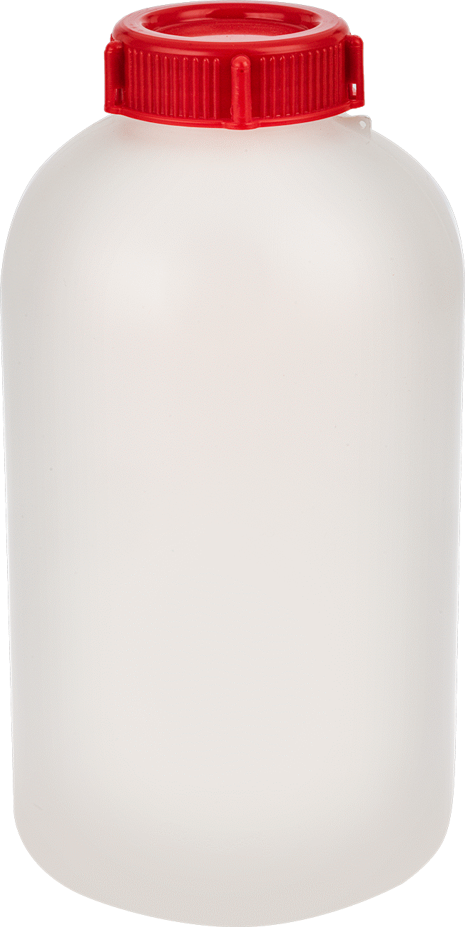Kurcalanmaya Karşı Korumalı Kapaklı Plastik Şişe, HDPE Plastik, 64 FL. oz/2000 ml