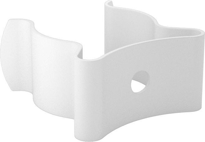 Alet Tutucu, 5/16“ ila 3/4” Ürün Çapı için, Naylon Kaplı Çelik