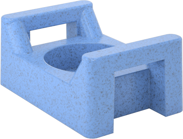 Kimyasallara Dayanıklı Kablo Bağı Montaj Parçası, 0,22“ x 0,06” kablo bağı ve 8 numaralı vida için, ETFE