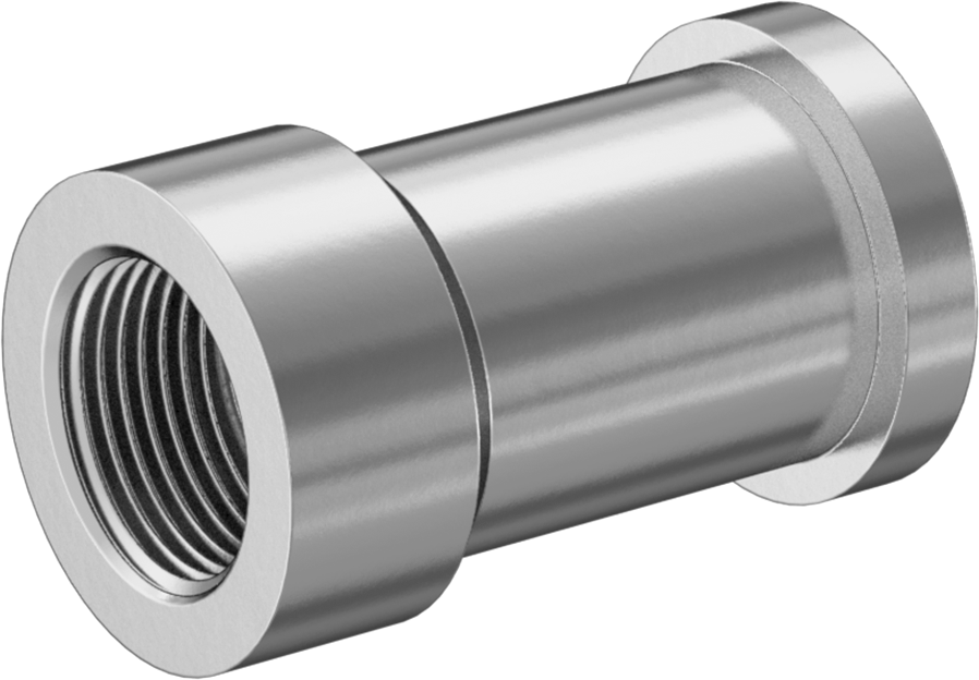 İki Parçalı Yüksek Basınçlı SAE 316/316L Paslanmaz Çelik Boru Flanşı için 3/4 NPTF Dişi Adaptör