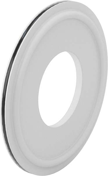 EPDM Dolgulu Ultra Kimyasal Dirençli PTFE Conta, Hızlı Kelepçeli Boru Bağlantı Elemanları için, 1" Boru Dış Çapı için