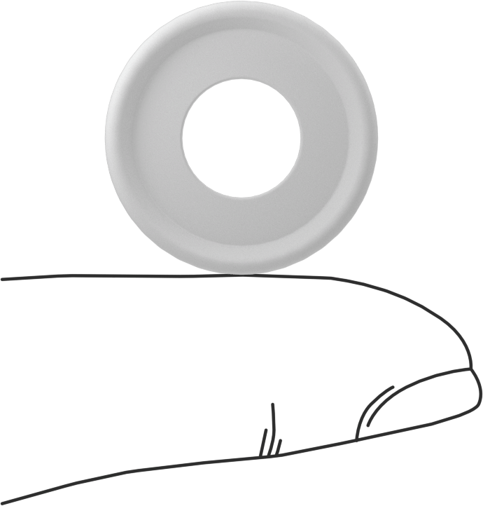 EPDM Dolgulu Ultra Kimyasal Dirençli PTFE Conta, Hızlı Kelepçeli Boru Bağlantı Elemanları için, 1/2" Boru Dış Çapı için