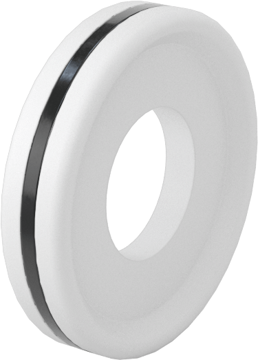 EPDM Dolgulu Ultra Kimyasal Dirençli PTFE Conta, Hızlı Kelepçeli Boru Bağlantı Elemanları için, 1/2" Boru Dış Çapı için