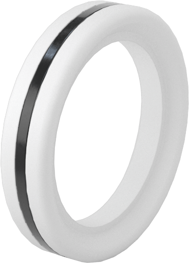 EPDM Dolgulu Ultra Kimyasal Dirençli PTFE Conta, Hızlı Kelepçeli Boru Bağlantı Elemanları için, 3/4" Dış Çaplı Boru için