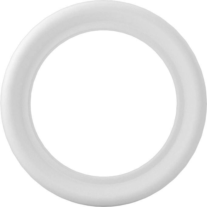 EPDM Dolgulu Ultra Kimyasal Dirençli PTFE Conta, Hızlı Kelepçeli Boru Bağlantı Elemanları için, 3/4" Dış Çaplı Boru için