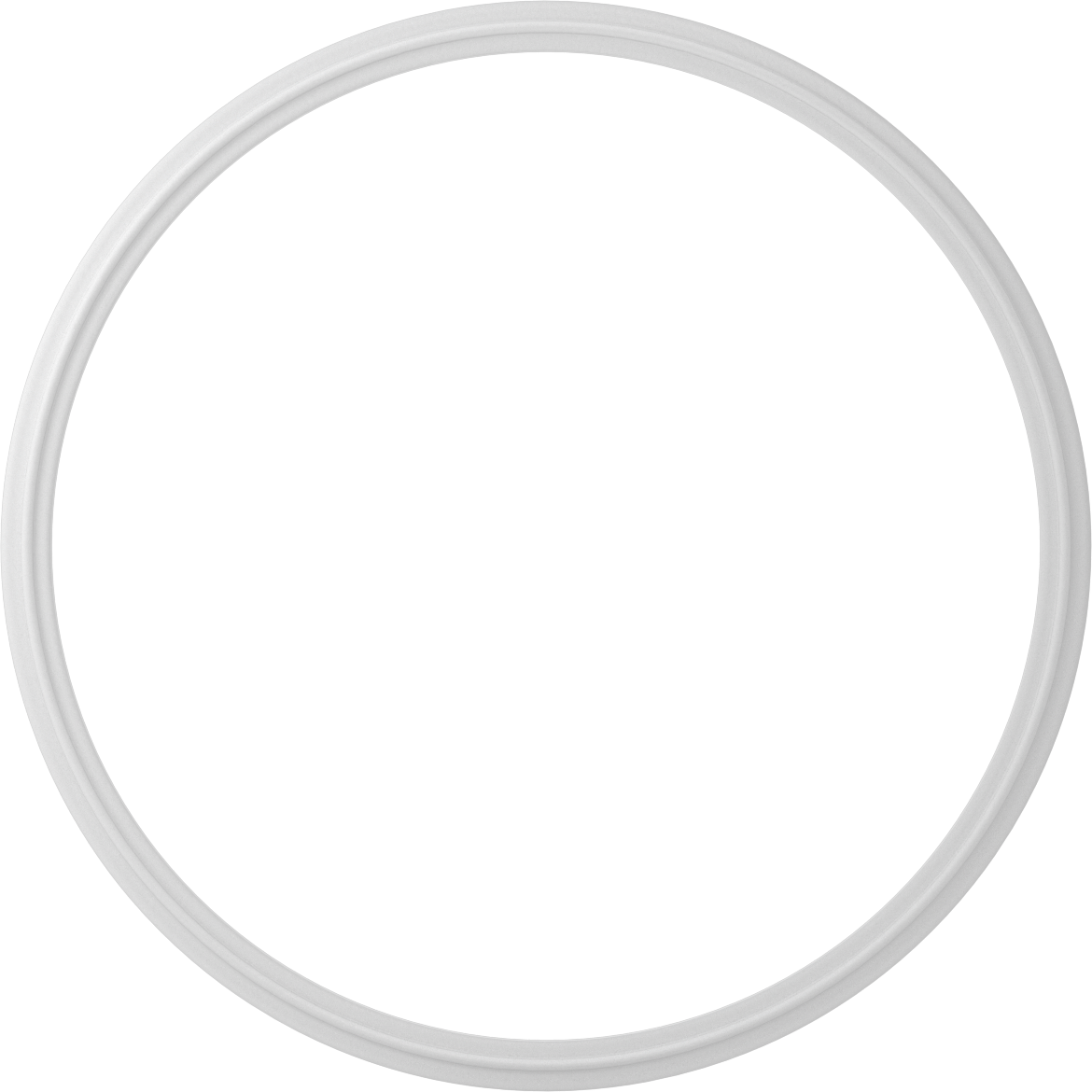 EPDM Dolgulu Ultra Kimyasal Dirençli PTFE Conta, Hızlı Kelepçeli Boru Bağlantı Elemanları için, 8" Dış Çaplı Boru için