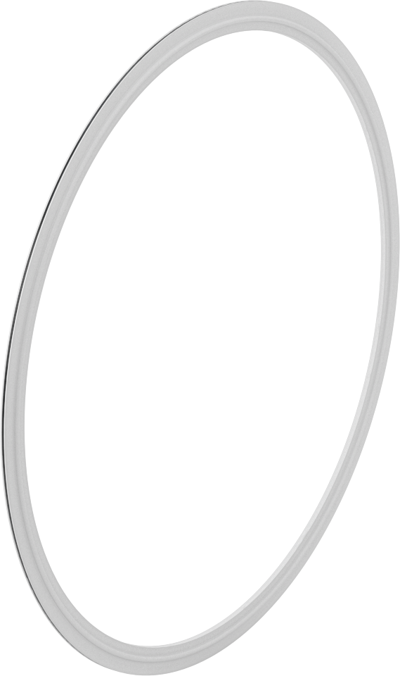 EPDM Dolgulu Ultra Kimyasal Dirençli PTFE Conta, Hızlı Kelepçeli Boru Bağlantı Elemanları için, 10" dış çaplı boru için