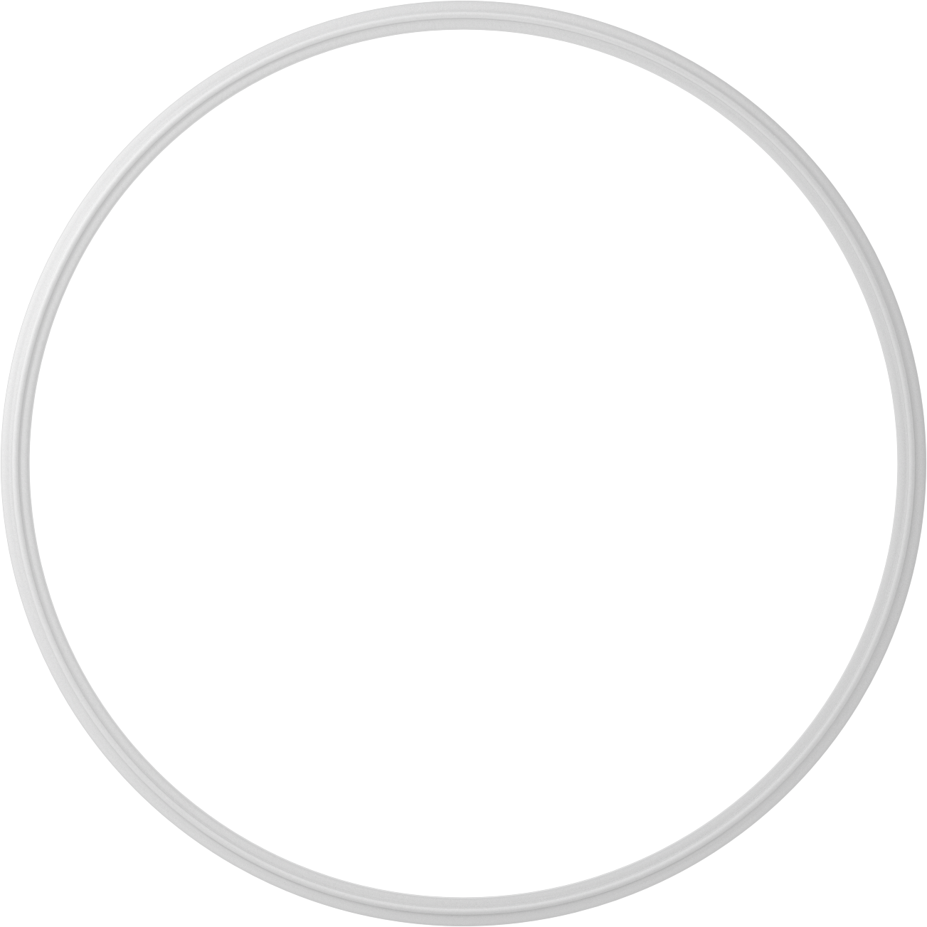 EPDM Dolgulu Ultra Kimyasal Dirençli PTFE Conta, Hızlı Kelepçeli Boru Bağlantı Elemanları için, 12" Boru Dış Çapı için