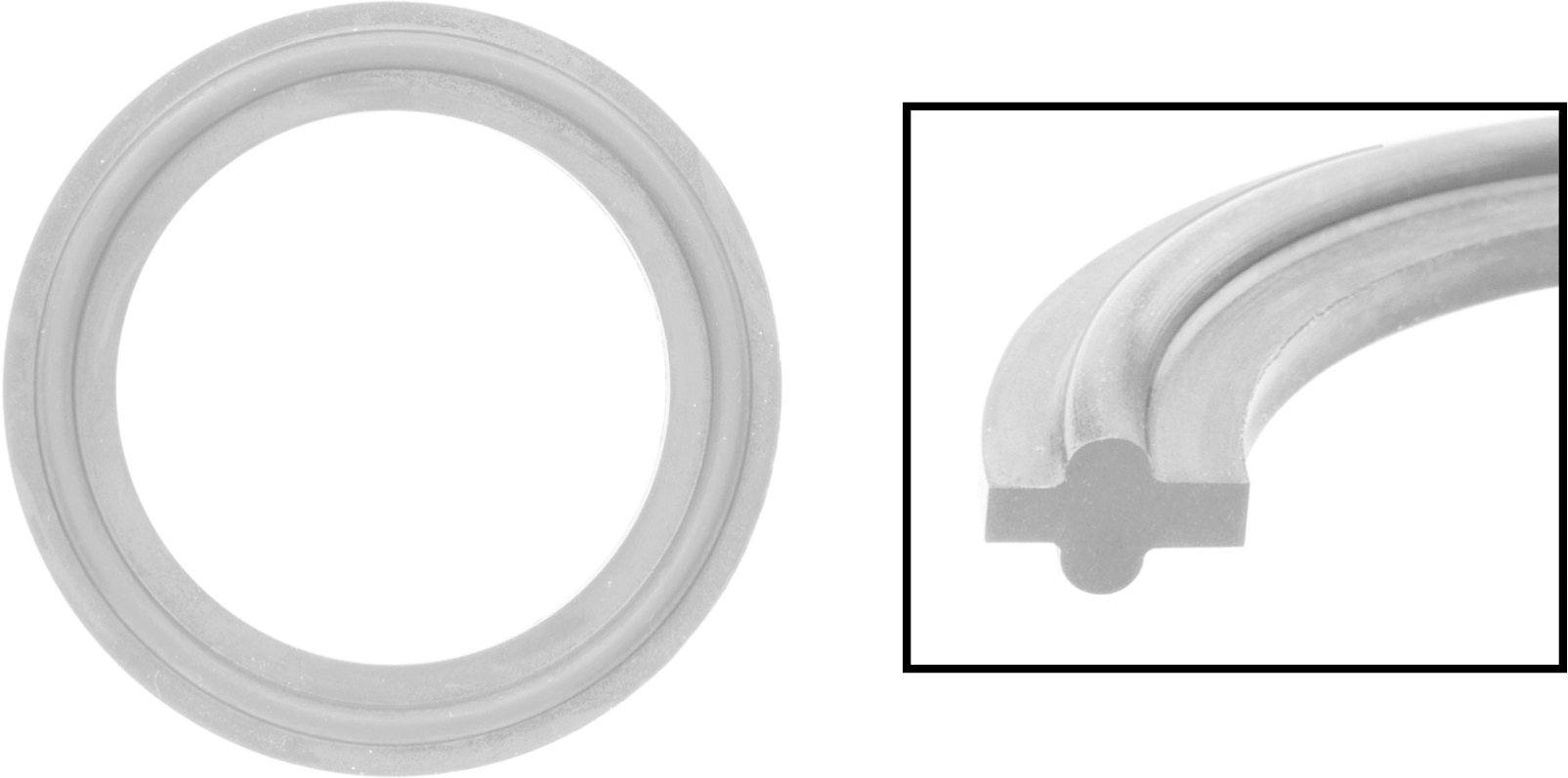 Ultra Kimyasal Dirençli PTFE Plastik Conta, 6" Boru Dış Çapı için