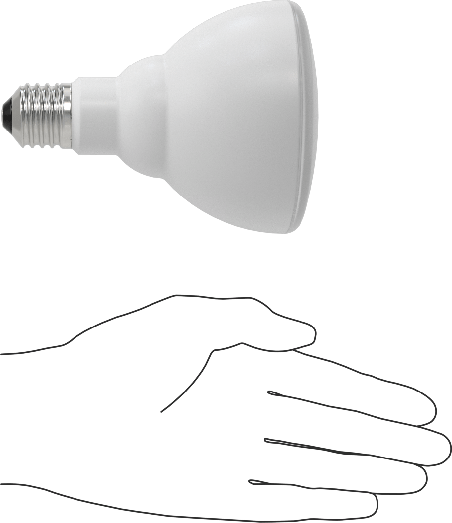 Ampul, 65W, LED, BR30, 110 Derece Kiriş Açısı, 5-1/8" Toplam Uzunluk