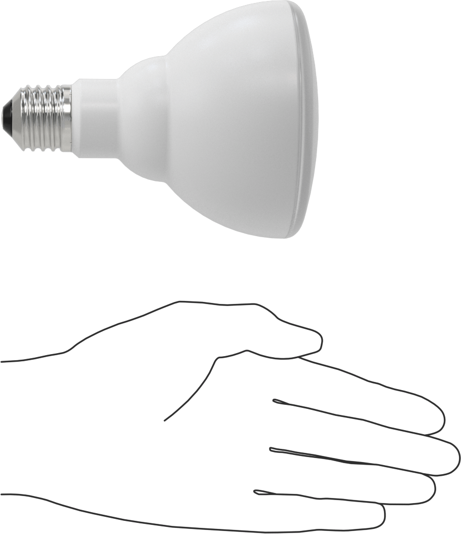 Ampul, 65W, LED, BR30, 110 Derece Kiriş Açısı, 5" Toplam Uzunluk