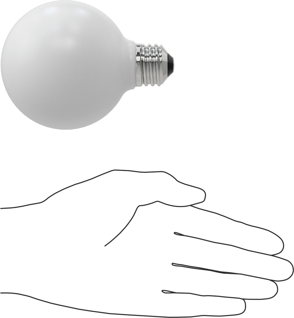 Ampul, 40 W Akkor Eşdeğeri, LED, G25, Cam, Buzlu
