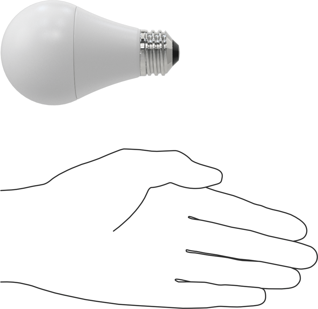 Ampul, 40W, LED, A19, Plastik, Buzlu