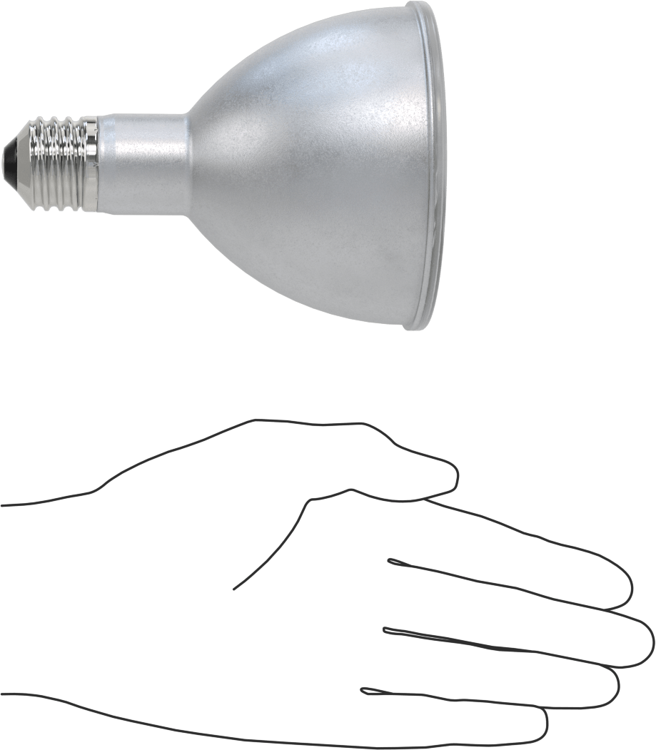 Ampul, 75W, LED, PAR30, 40 Derece Işın Açısı, 4-3/4" Toplam Uzunluk