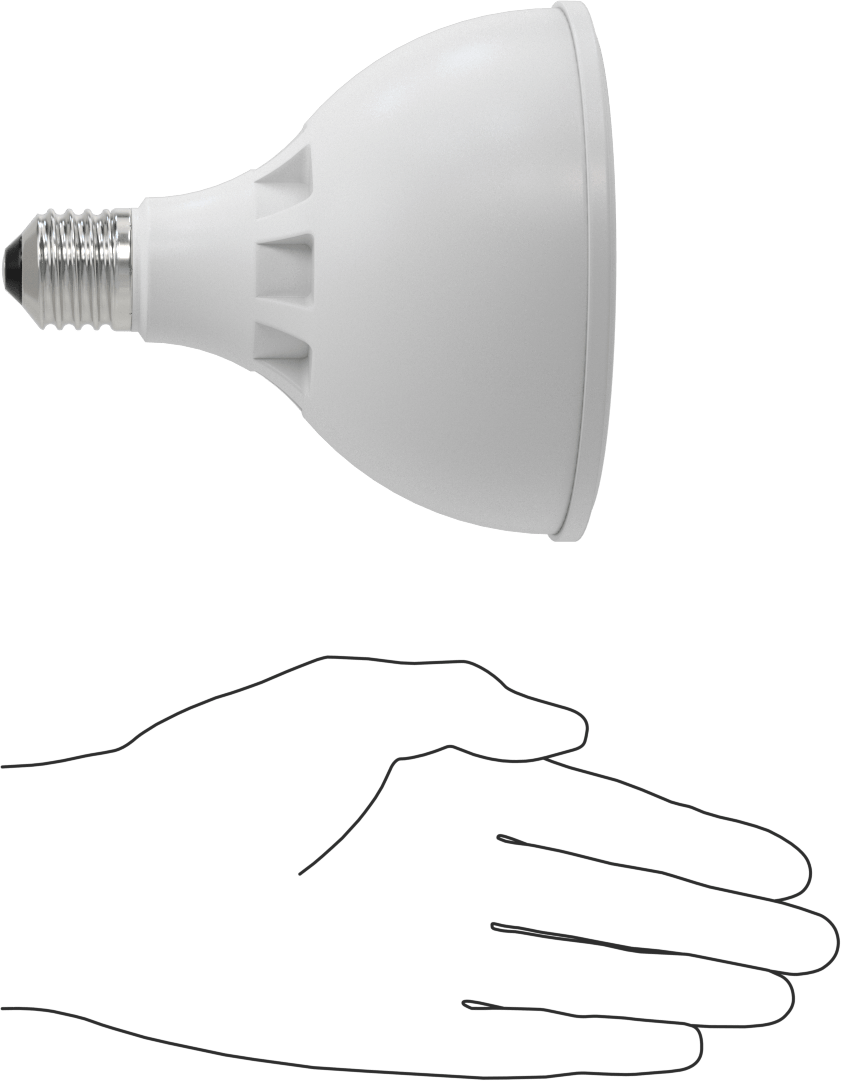 Ampul, 250W, LED, PAR38, 40 Derece Işın Açısı, 5-1/16" Toplam Uzunluk