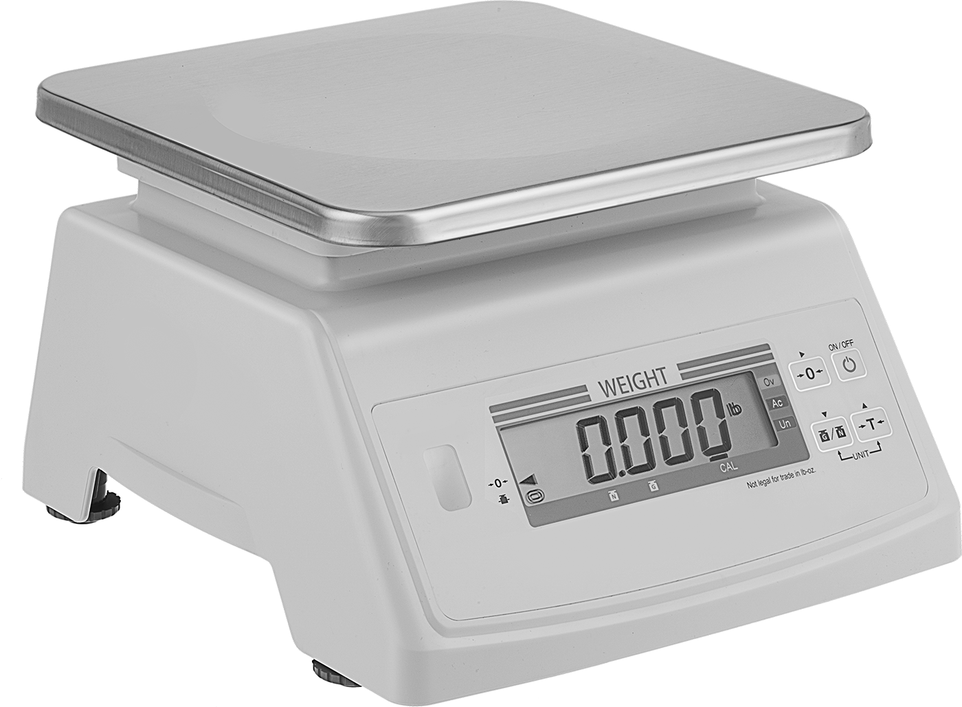 Ticarete Uygun Yıkanabilir Tezgah Üstü Terazi, IP65, 4 lbs. Kapasite