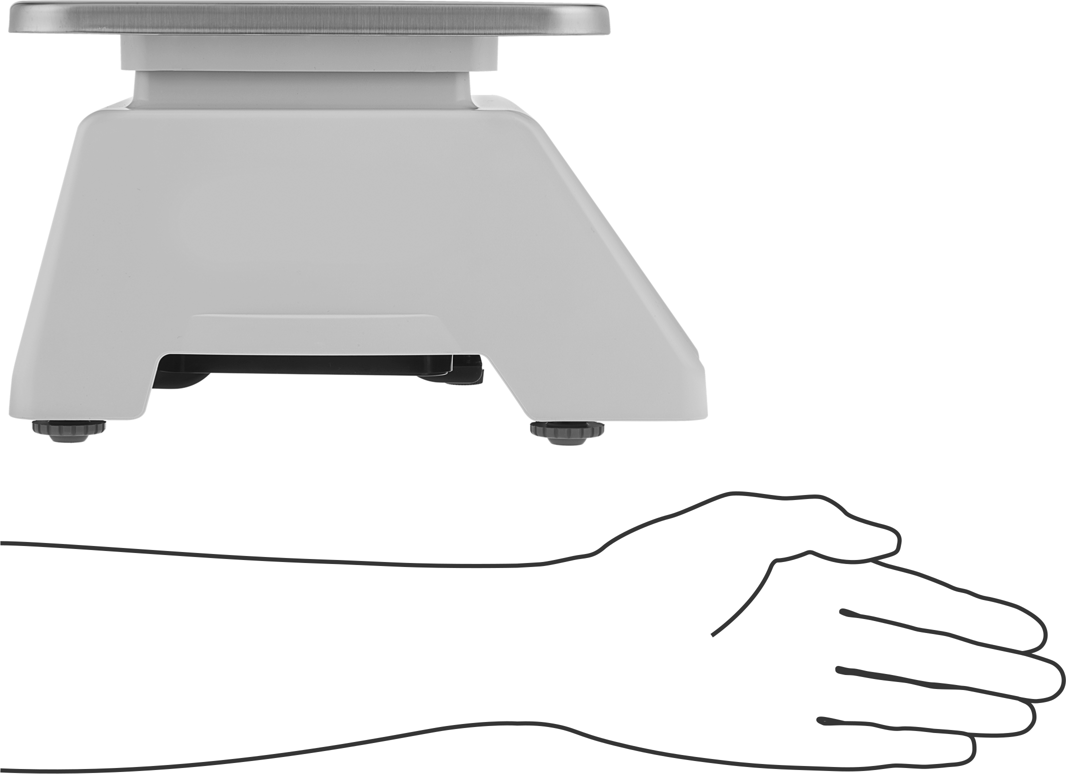Ticarete Uygun Yıkanabilir Tezgah Üstü Terazi, IP65, 4 lbs. Kapasite
