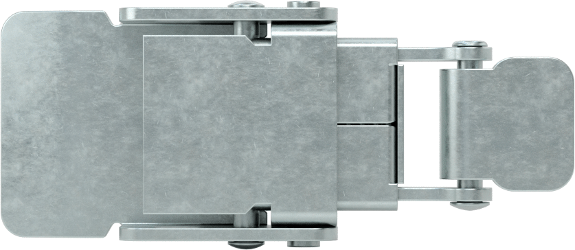 Sıkı Tutuşlu Çekme Mandalı, Kaynaklı, Çinko Kaplı Çelik, 2-3/4“ Uzunluk x 1-1/8” Genişlik, 1/2" Çıkıntı