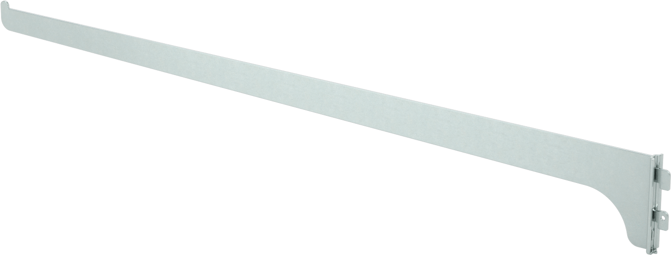 Tek Yuvalı Raf Braketi, 20" derinlikli raf için, Çinko Kaplı Çelik