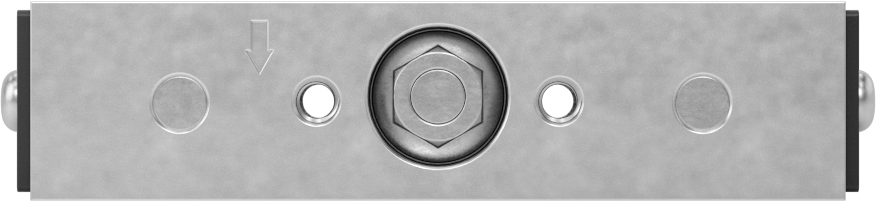 Yan Montajlı Raylı Makara Taşıyıcı, Silecekli Alüminyum, Kendinden Hizalamalı, 20 mm genişlikte ray için