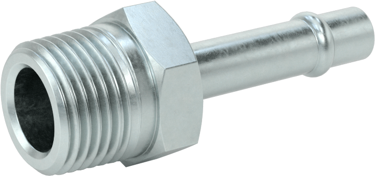 Soğutma Suyu için Çinko Kaplı Çelik Boncuklu Hortum Bağlantı Parçası, 3/8" Hortum İç Çapı için Düz Adaptör, 1/2 NPT Erkek