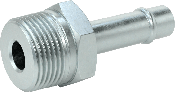 Soğutma Suyu için Çinko Kaplı Çelik Boncuklu Hortum Bağlantı Parçası, 1/2" Hortum İç Çapı için Düz Adaptör, 3/4 NPT Erkek