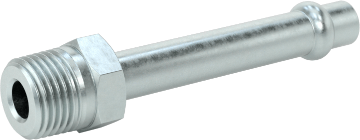 Soğutma Suyu için Çinko Kaplı Çelik Boncuklu Hortum Bağlantı Parçası, 1/4" Hortum İç Çapı için Düz Adaptör, 1/8 NPT Erkek
