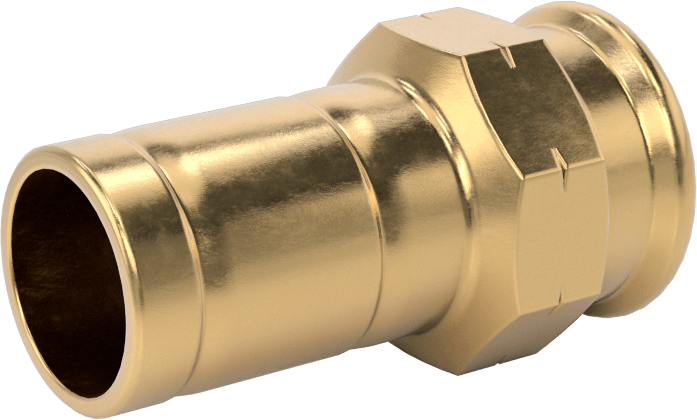 Bakır Boru için Presle Bağlanan Bağlantı Parçası, Adaptör, 1/2 Bakır Boru Boyutu Erkek x 3/8 NPT Dişi