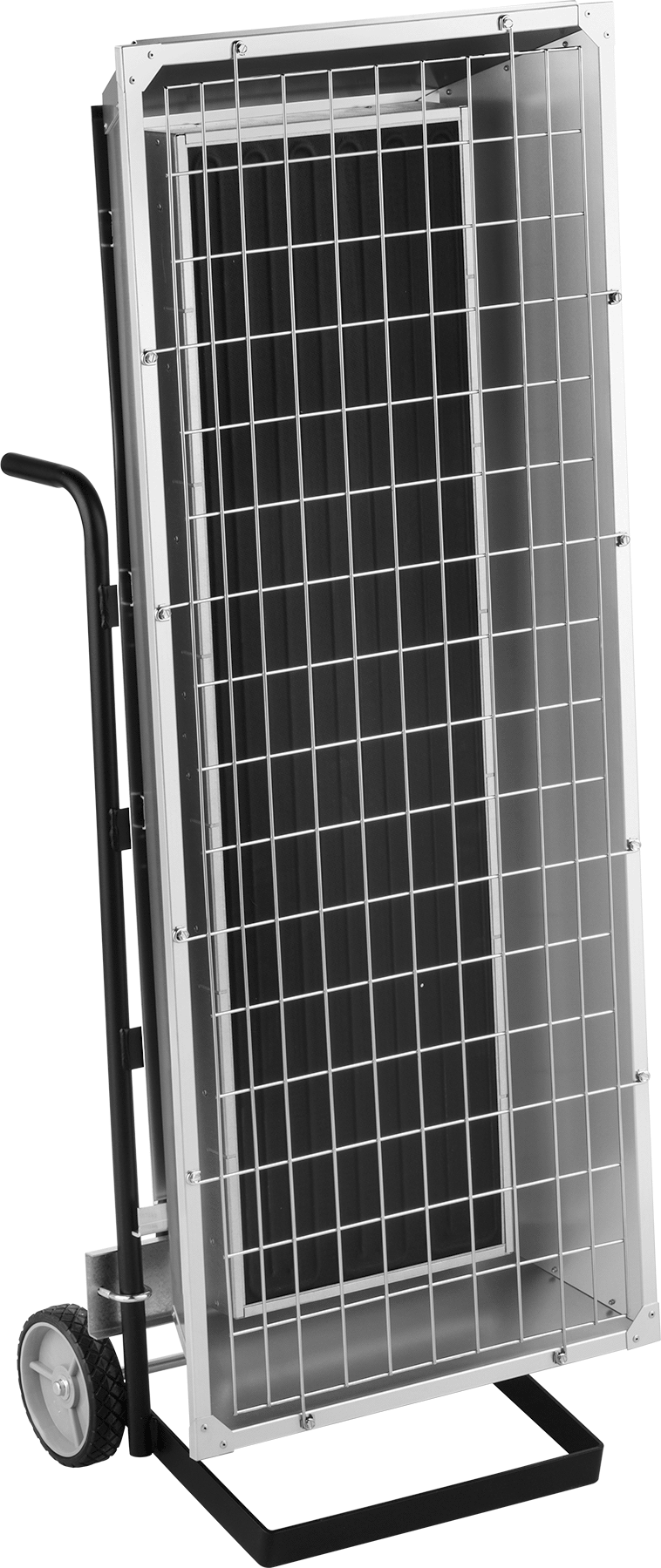 Doğrudan Elektrikli Isıtıcı, Uzun Menzil, Mobil, 240V AC, 32400 Btu/hr.