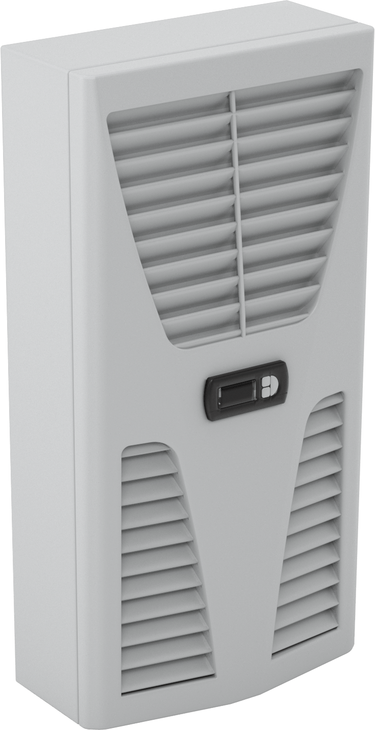Muhafaza Soğutma Kliması, Duvar Montajı, 120V AC, 1000 Btu/saat Soğutma Kapasitesi