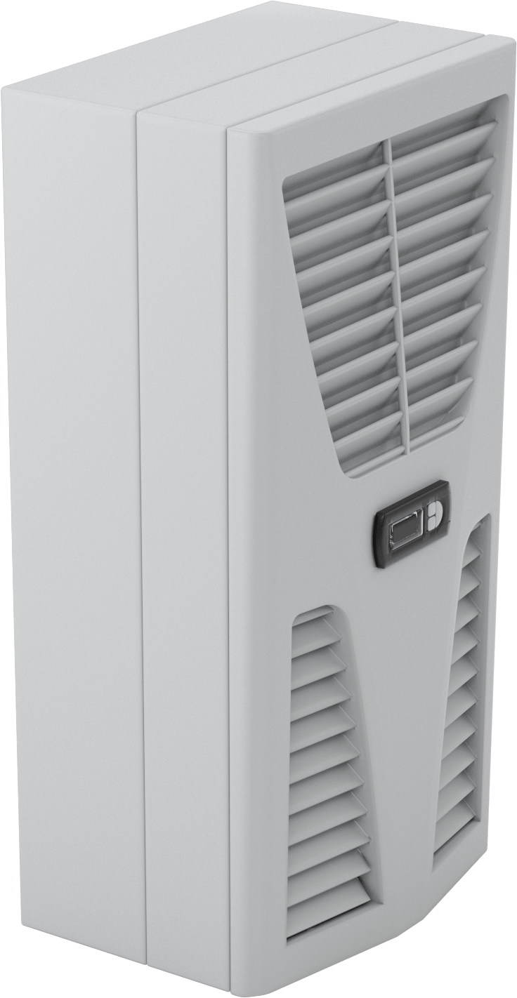 Muhafaza Soğutma Kliması, Duvar Montajı, 230V AC, 2000 Btu/saat Soğutma Kapasitesi