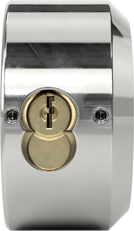 Kapalı Kelepçeli Asma Kilit, Katı Krom Kaplı Çelik Gövde ile, American Lock 2010