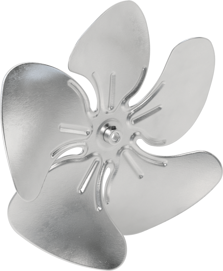 Alüminyum Fan Kanadı, 1/2" Çaplı Yuvarlak Mil için, 14" Çap, 5 adet Bıçak