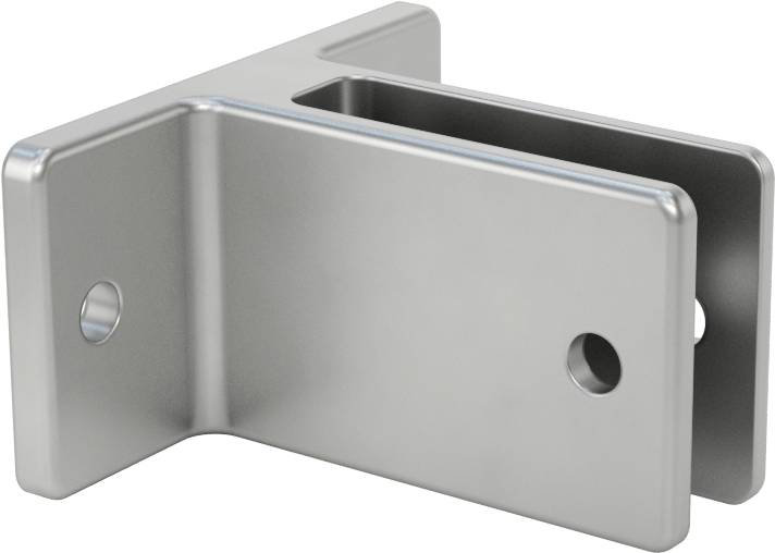 Panel Asma Braketi, 1/2" Maksimum Kalınlık için, 304 Paslanmaz Çelik, 2-3/4" x 1-1/2"