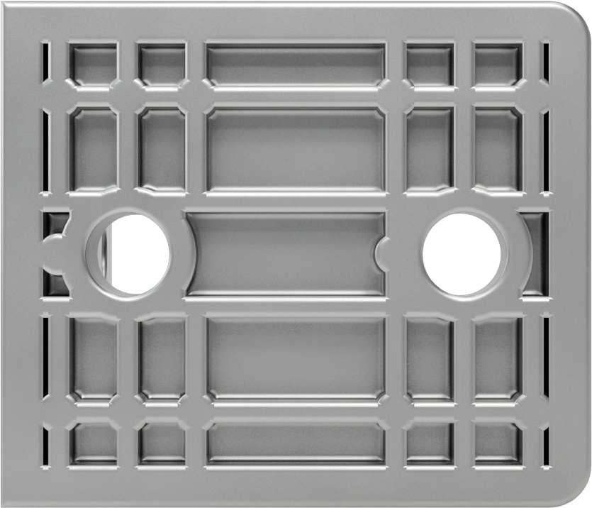 Panel Asma Braketi, 1/2" Maksimum Kalınlık için, 304 Paslanmaz Çelik, 1-3/4" x 1-1/2"