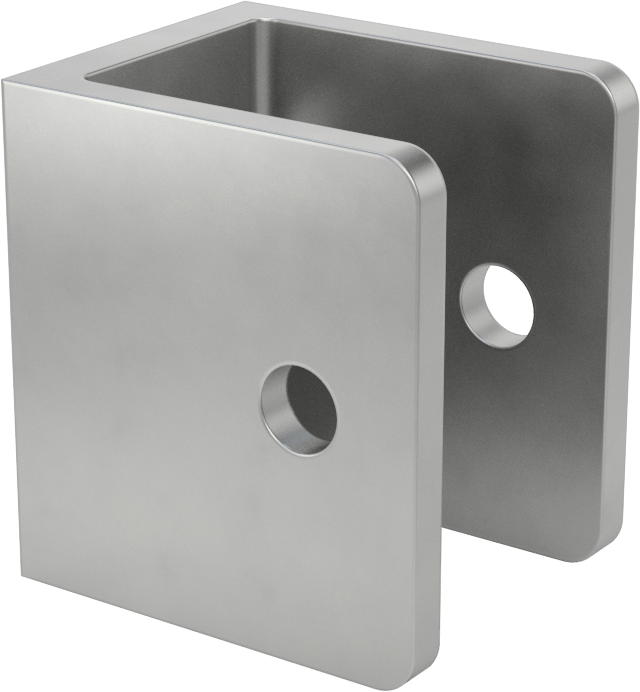 Panel Asma Braketi, 7/8" maksimum kalınlık için, 304 Paslanmaz Çelik, 1-1/8" x 1-1/2"