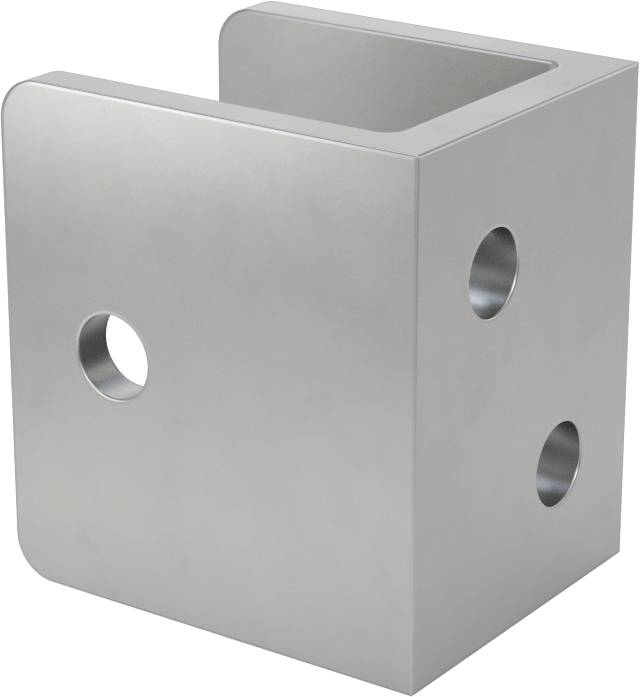 Panel Asma Braketi, 7/8" maksimum kalınlık için, 304 Paslanmaz Çelik, 1-1/8" x 1-1/2"