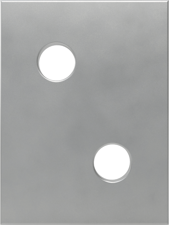 Panel Asma Braketi, 7/8" maksimum kalınlık için, 304 Paslanmaz Çelik, 1-1/8" x 1-1/2"
