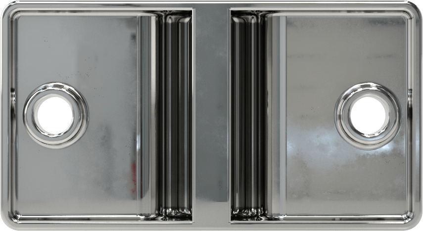 Panel Asma Braketi, 1/2" Maksimum Kalınlık için, Krom Kaplı Çinko, 2-3/4" x 1-1/2"