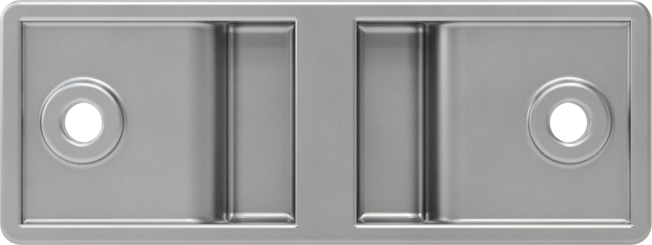 Panel Asma Braketi, 1-1/4" Maksimum Kalınlık için, 304 Paslanmaz Çelik, 4" x 1-1/2"